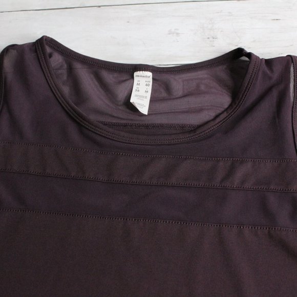 Marika Casual Workout Crop Tank Top Size M Purple - Picture 4 of 5